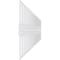 Ekena Millwork Set of Four Panels for 94 1/2"W x 32 1/4"H Cedar Park Fretwork Wainscot Wall Paneling WPKP16X01X47CRP - alternate 5